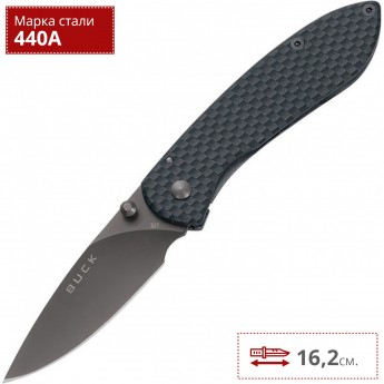 Нож BUCK 0327CFS NOBLEMAN CARBON