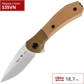 Нож BUCK 0590BRS PARADIGM BROWN